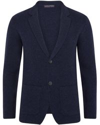 Paul James Knitwear - Midweight Lambswool Benedict Knitted Blazer - Lyst