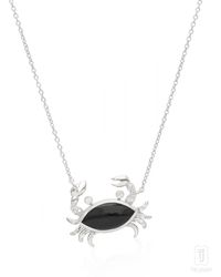 The Jewelz - Neutrals Crab Flow – Onyx Pendant Necklace For - Lyst