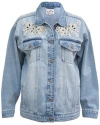 Sana t - Hand Crafted Elara Denim Jacket - Lyst