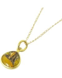 Sophelia - 18Ct Vermeil Plated Citrine November Birthstone Necklace - Lyst