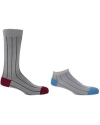 Peper Harow - Made in England - Pin Stripe Luxury Crew & Trainer Socks Bundle - Lyst