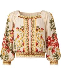 Raishma - Neutrals Crystal Viscose Shirt - Lyst