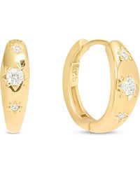 Esterah - Mini Starry Huggie Earrings - Lyst