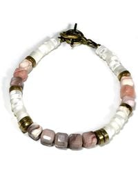 Rachel Nathan - Narrow Botswana Agate Bracelet - Lyst