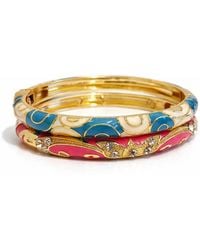 Nuvv Collection - Elegant Enamel Bangle With Intricate Details - Lyst