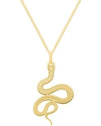 CarterGore - Medium Snake Pendant Necklace - Lyst