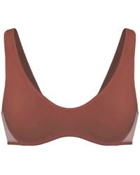 MONIQUE MORIN LINGERIE - Core Scoop Neck Bralette Sugar - Lyst