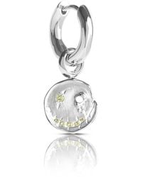 Kasun - Smile Hoop Earrings – August – Peridot – - Lyst