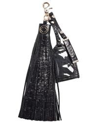 Kerikit England - Warrior Croc Embossed Leather Tassel Keyring - Lyst