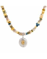 Zoe Alexandria Jewellery - Rough Diamond Choker & Bubble Charm - Lyst