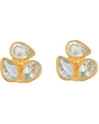 Opium Jewels - Lotus Studs - Lyst