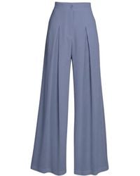 Imaatu - Sande High-Waisted Linen-Blend Wide-Leg Pants - Lyst