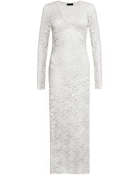 Audrey Vallens - Neutrals Selene Lace Dress - Lyst