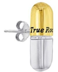 True Rocks - Pill Stud 2 Tone 18kt Gold Plated & Sterling Silver - Lyst