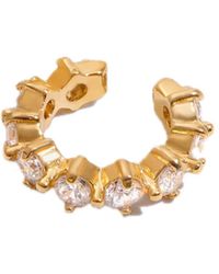 Elk & Bloom - Dainty 14K Solitaire Tennis Hoop Ear Cuff - Lyst