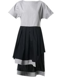 Metamorph - Two-Toned Asymmetrical Denim Tunic Dress - Lyst