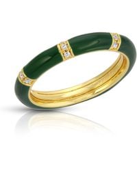 Leeada Jewelry - Lamill Enamel Stacking Ring - Lyst