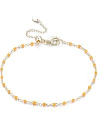 KAMARIA - Enamel Beaded Chain Bracelet - Lyst