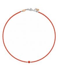 Unaloe - Sterling And Coral Beaded Necklace - Lyst
