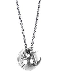 Anchor and Crew - Lerwick Pulley Silver Necklace Pendant - Lyst