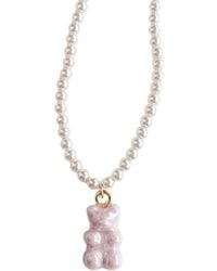 POPORCELAIN - Sweet Porcelain Gummy Bear Swarovski Pearl Necklace - Lyst