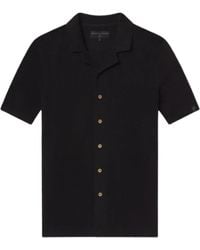 Weston Jon Boucher - Mykonos Linen Blend Pointelle Knit Slim Fit Button Up Shirt - Lyst