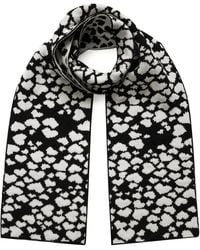 INGMARSON - Hearts Wool & Cashmere Scarf Black - Lyst