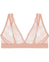 Journelle - Neutrals Sapna Plunge Bralette Blush - Lyst