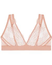 Journelle - Neutrals Sapna Plunge Bralette Blush - Lyst