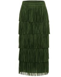 Traffic People - Anything Goes Fringed Tiered Gracie Maxi Skirt - Lyst