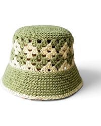 Springmoonatelier - Neutrals Handmade Sage And Cream Crochet Bucket Hat – Lightweight Summer Style - Lyst