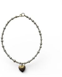 Larsuu - Heart Line Necklace - Lyst