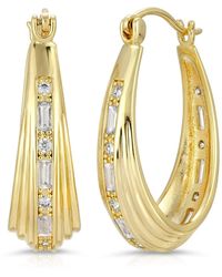 Glamrocks Jewelry - Inner Light Hoops - Lyst