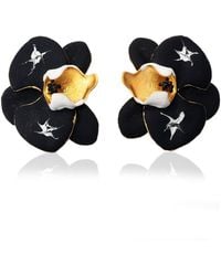 Milou Jewelry - Orchid Flower Earrings - Lyst