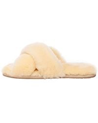 EverAu Australia - Neutrals Dove Crossover Slides - Lyst