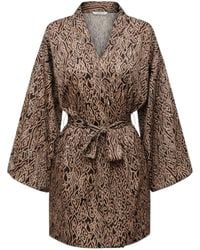 ORIGIN OF HEARTS - Itami Satin Kimono Robe For Elevated Living - Lyst