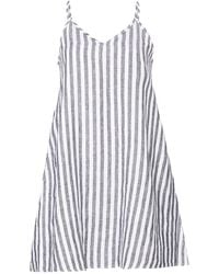 REISTOR - Short Striped Tent Dress With Back Tie - Lyst