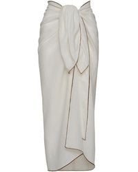 The Summer Edit - Mara Luxe Linen Sarong - Lyst