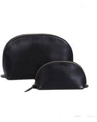 VIDA VIDA - Lunar Leather Wash Bag & Make-Up Bag Set - Lyst