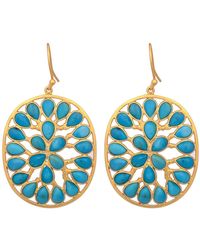 Opium Jewels - Arizona Mosaic Oval Drops - Lyst