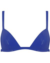 Elissa Poppy - Latex Triangle Bra - Lyst
