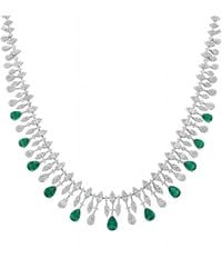 LÁTELITA London - Duchess Emerald Statement Necklace - Lyst
