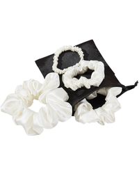 Soft Strokes Silk - Set Of Four Pure Mulberry Silk Scrunchies - Lyst