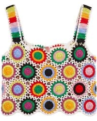 Ana Chic - Carousel Crochet Circle Handmade Crop Top - Lyst