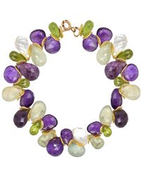 Lori Kaplan Design - Multi Gem Signature Bracelet - Lyst