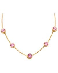 Lily Flo Jewellery - Sapphire Station Necklace - Lyst