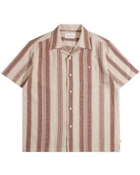 Far Afield - Neutrals Selleck Slub Stripe Shirt - Lyst