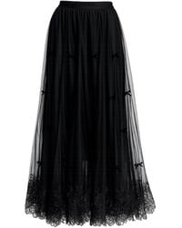 Tantra Spain Sl - Midi Tulle Skirt With Lace - Lyst