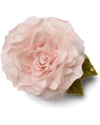 Helena Simon - The Large Pale Rose Floral Brooch - Lyst