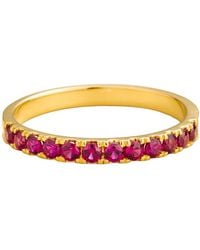 Juvetti - Salto Ring Set With Ruby - Lyst